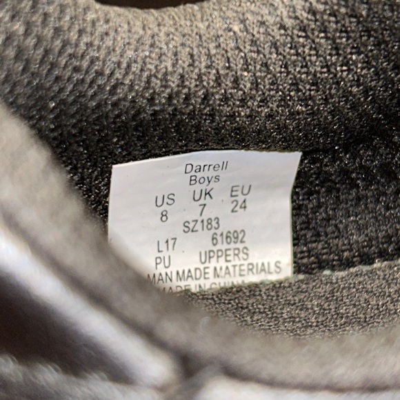 Darrell Toddler Boys Velcro & Lace Black Dress Shoes, Sizes 8 - Picture 4 of 8